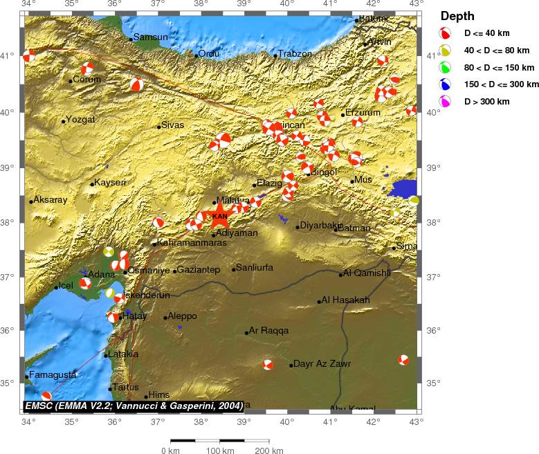 Regional moment Tensor