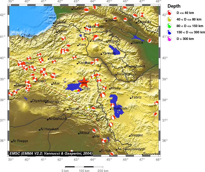 Regional moment Tensor
