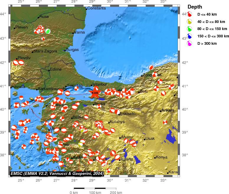 Regional moment Tensor