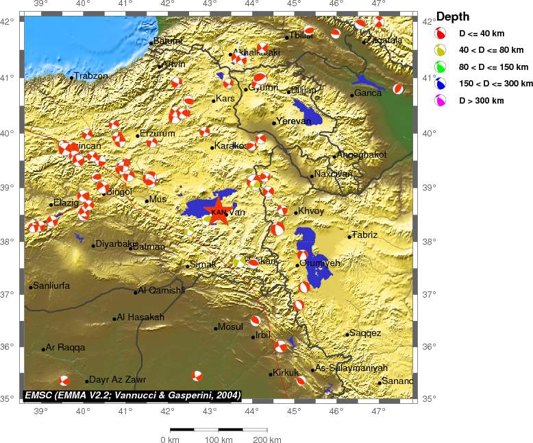 Regional moment Tensor