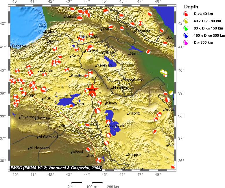 Regional moment Tensor