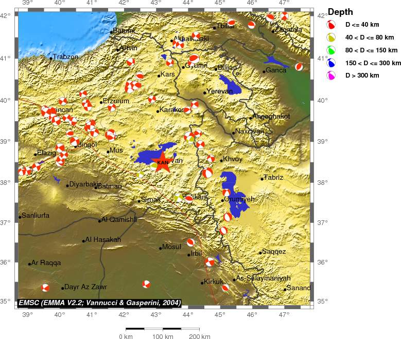 Regional moment Tensor
