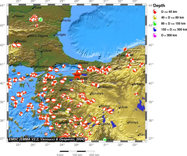 Regional moment Tensor