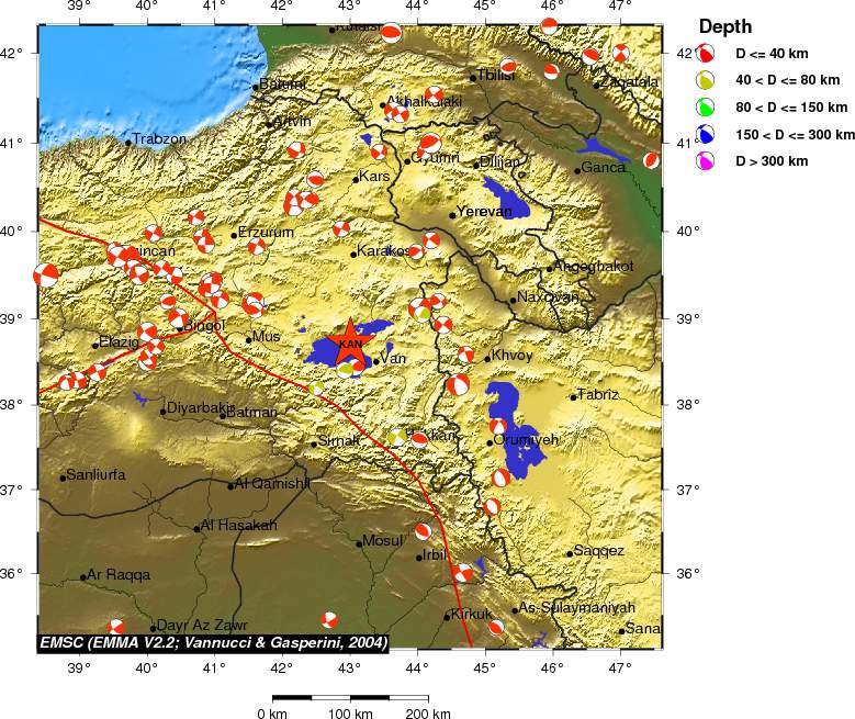 Regional moment Tensor