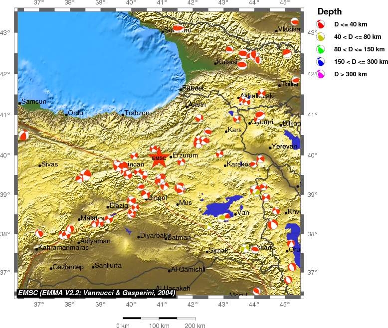Regional moment Tensor