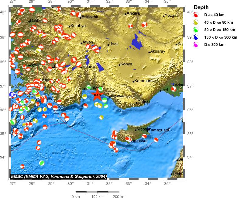 Regional moment Tensor