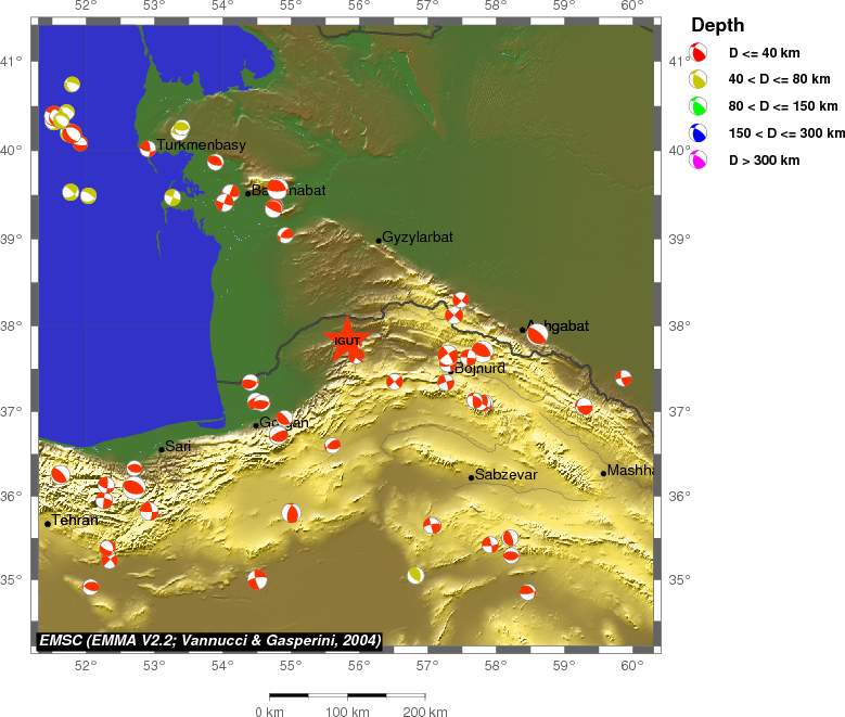 Regional moment Tensor