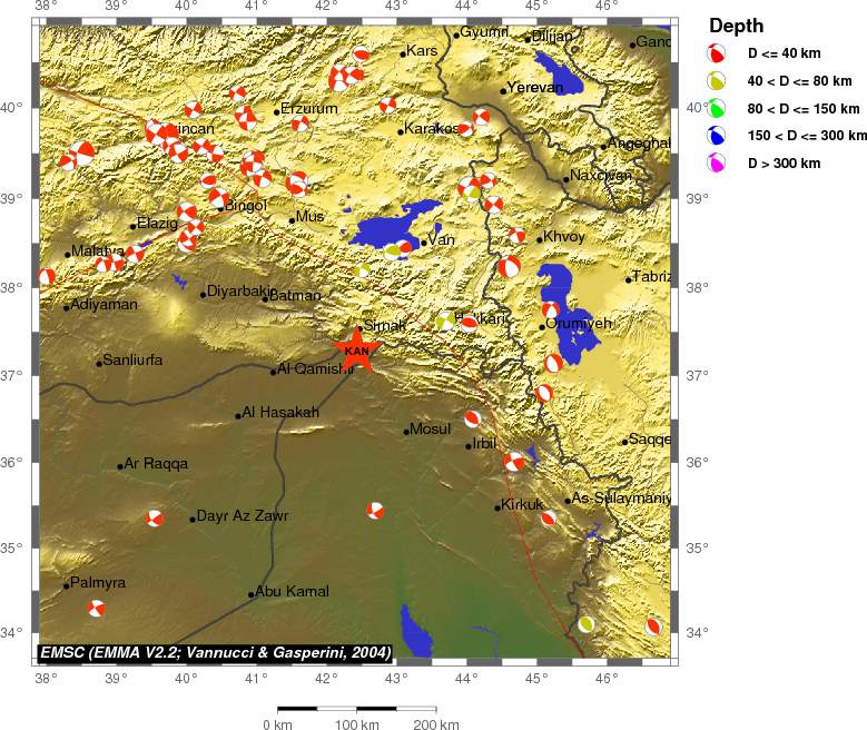 Regional moment Tensor