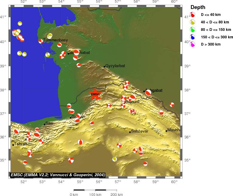 Regional moment Tensor