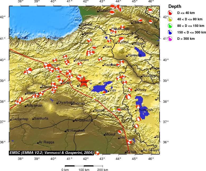 Regional moment Tensor
