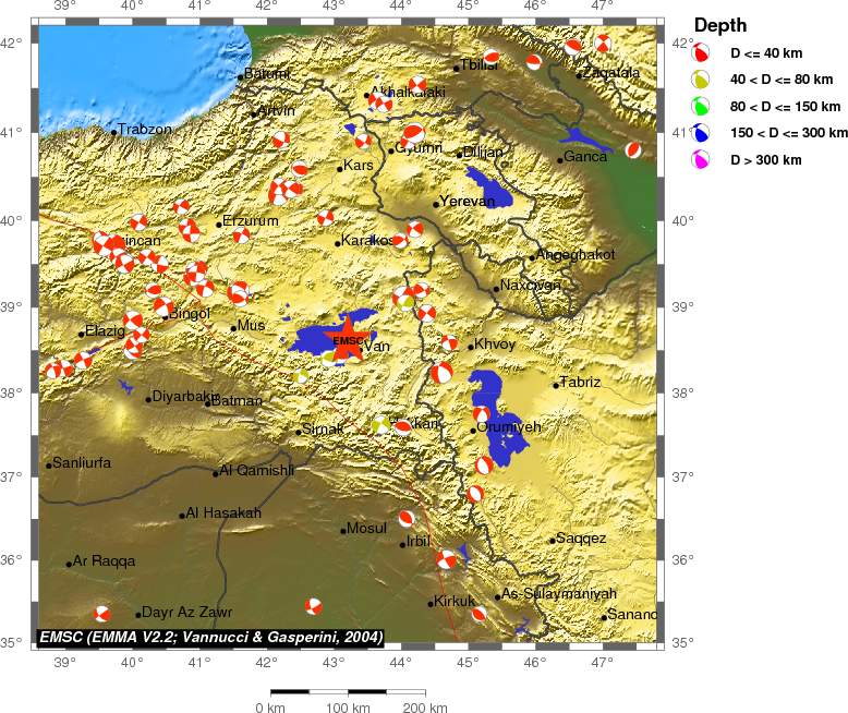 Regional moment Tensor