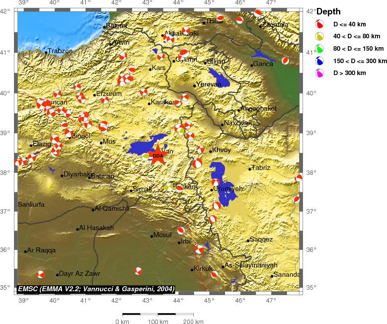 Regional moment Tensor