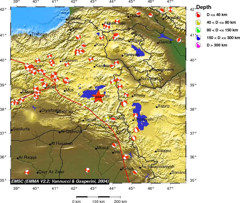 Regional moment Tensor