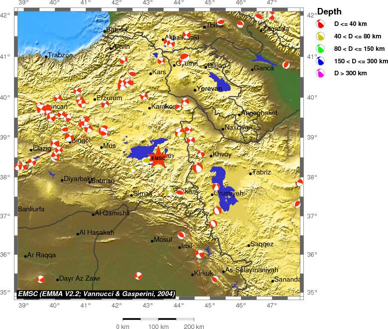 Regional moment Tensor