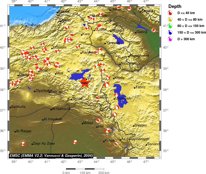 Regional moment Tensor