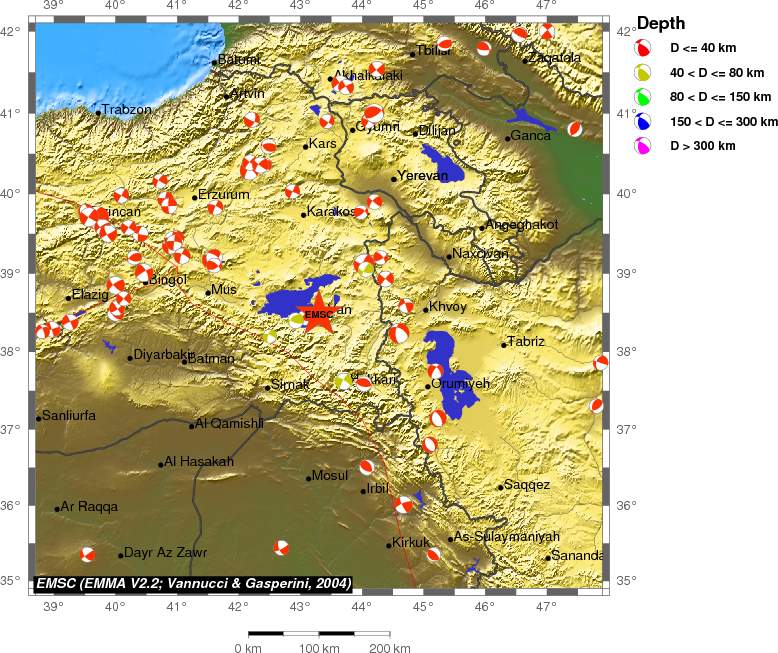 Regional moment Tensor