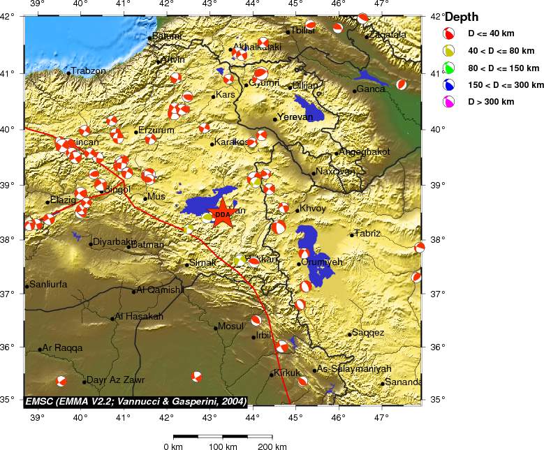 Regional moment Tensor