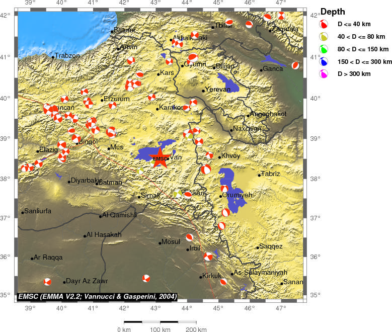 Regional moment Tensor