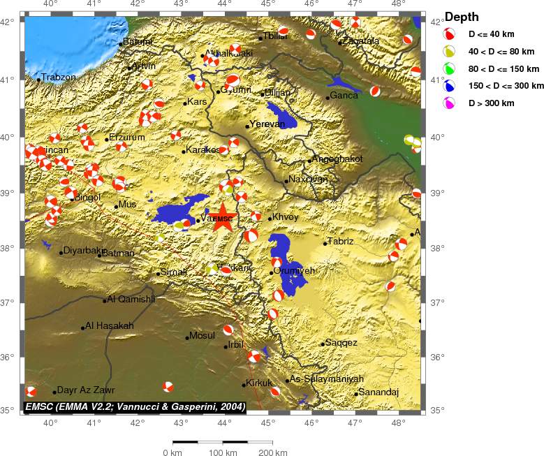 Regional moment Tensor