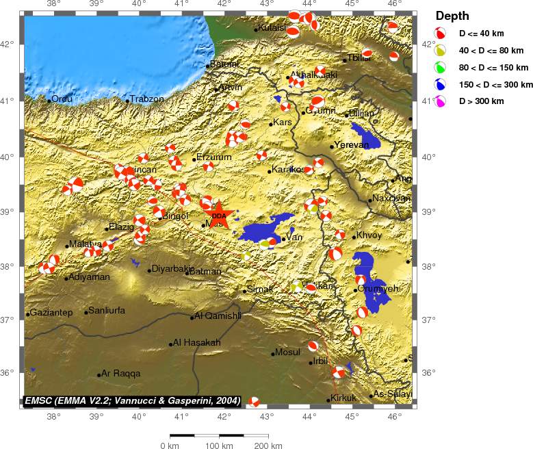 Regional moment Tensor