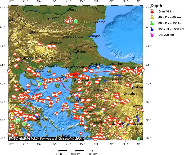 Regional moment Tensor