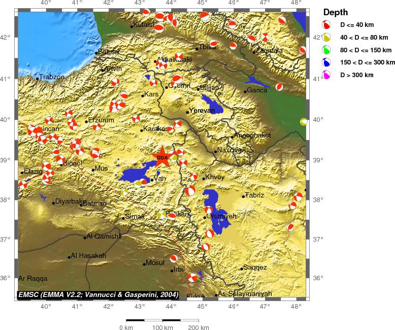 Regional moment Tensor