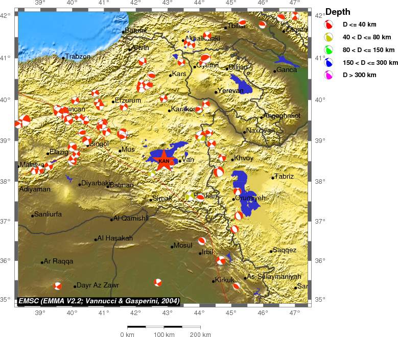 Regional moment Tensor
