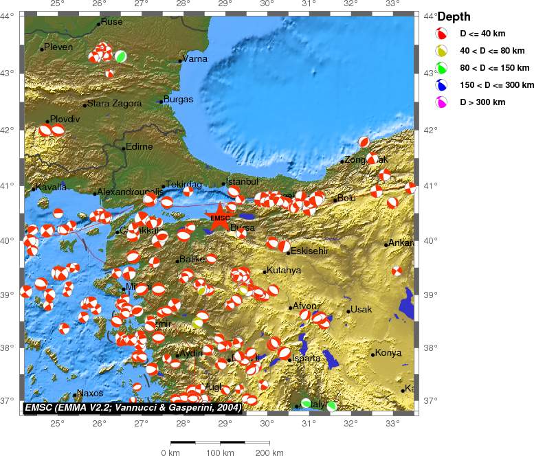 Regional moment Tensor