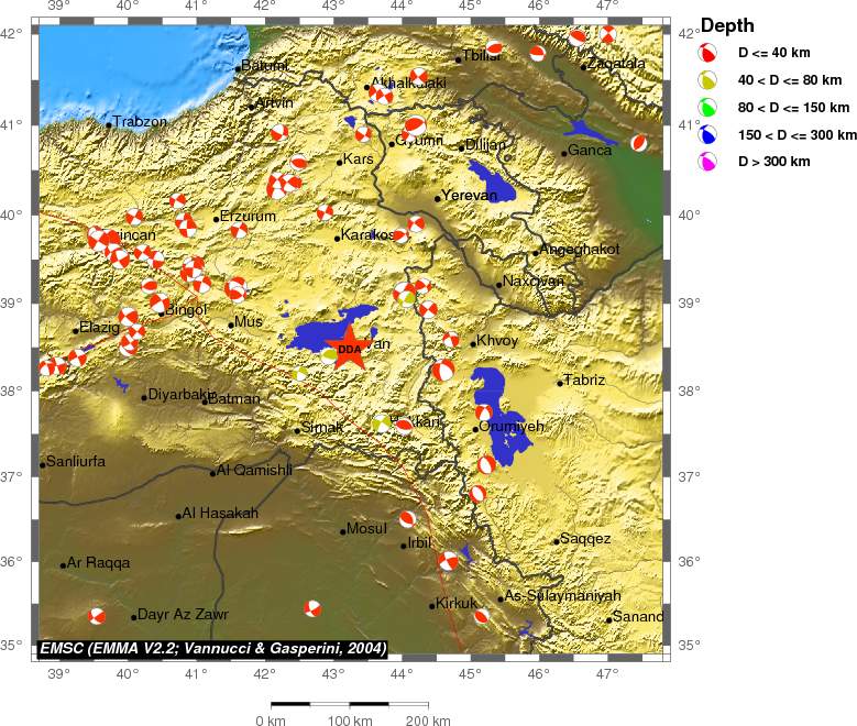 Regional moment Tensor