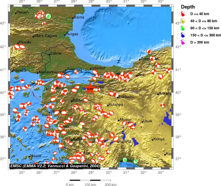 Regional moment Tensor