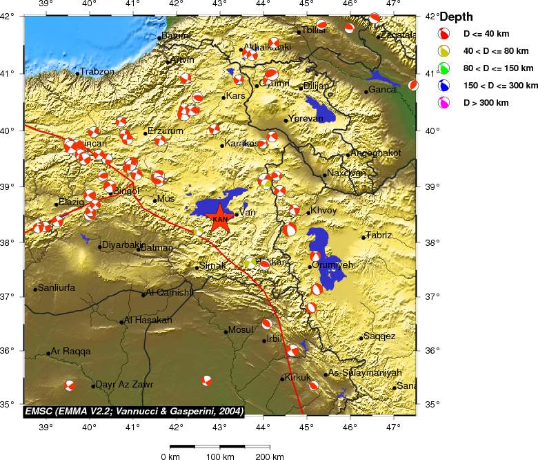 Regional moment Tensor
