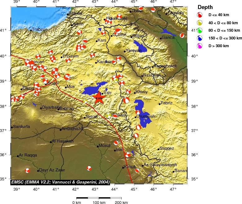Regional moment Tensor
