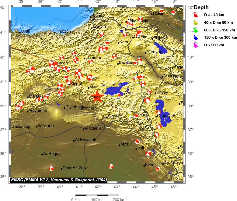 Regional moment Tensor