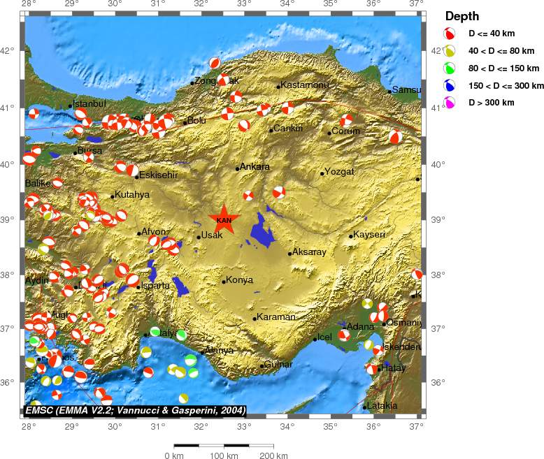 Regional moment Tensor