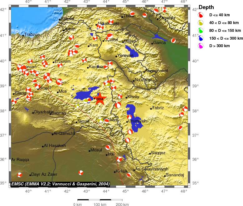 Regional moment Tensor
