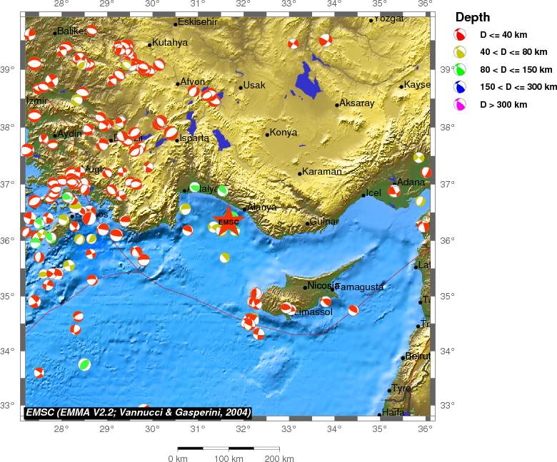 Regional moment Tensor