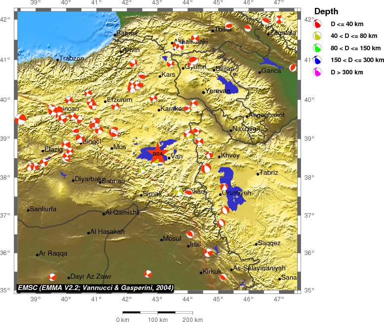 Regional moment Tensor