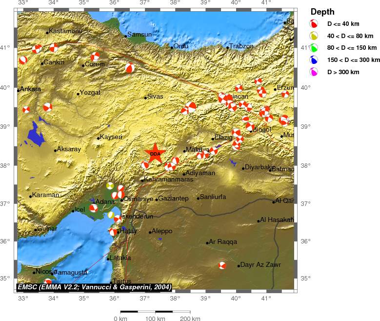Regional moment Tensor