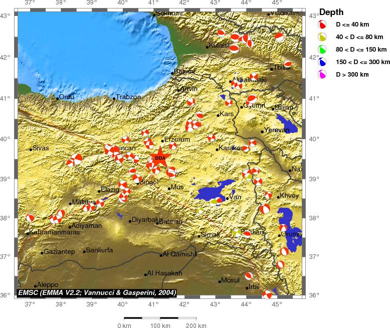 Regional moment Tensor