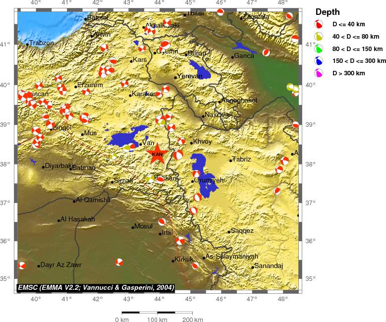 Regional moment Tensor