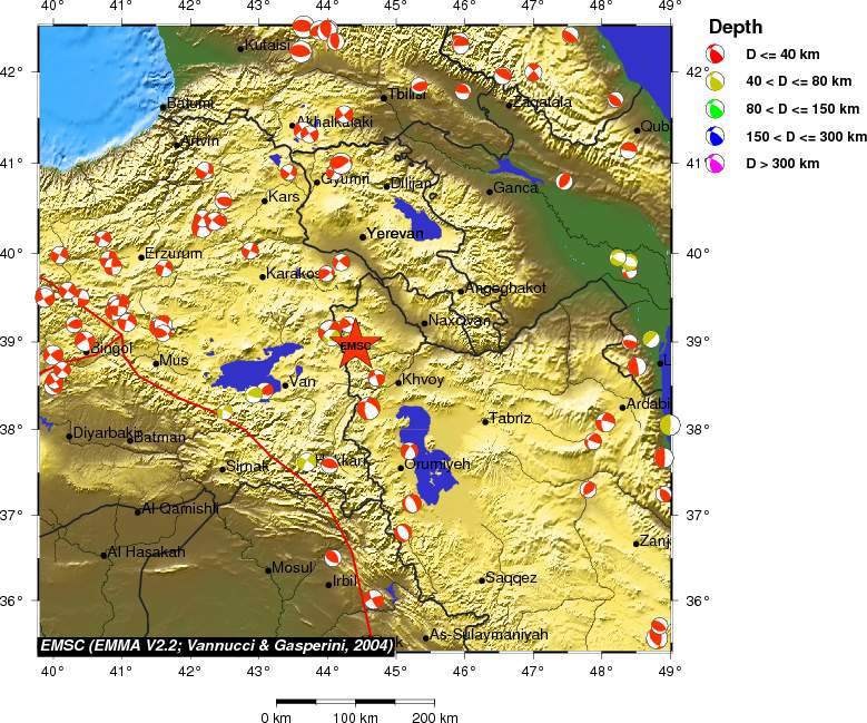 Regional moment Tensor
