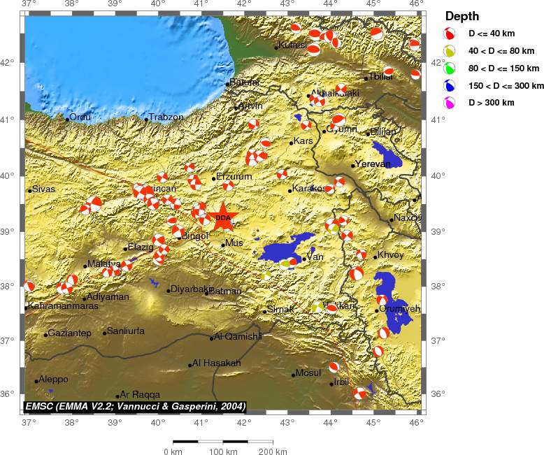 Regional moment Tensor