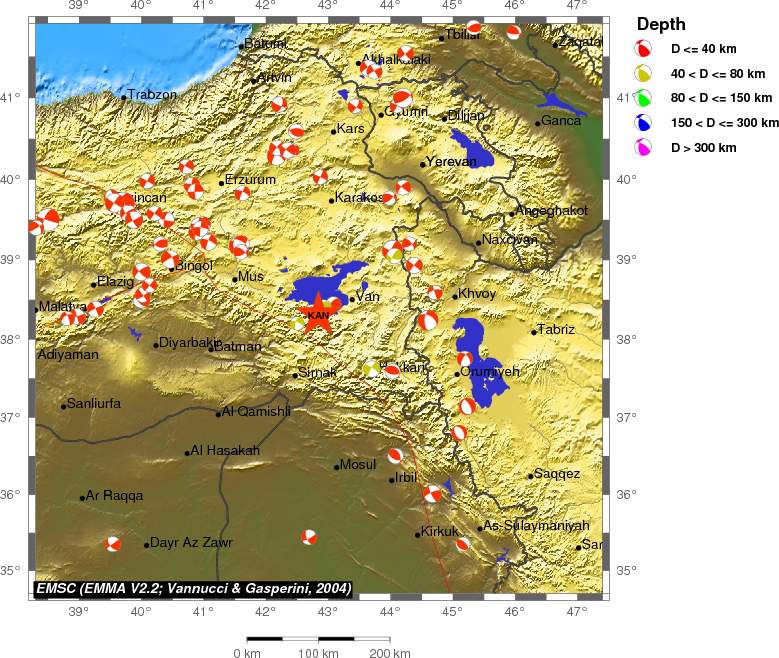 Regional moment Tensor