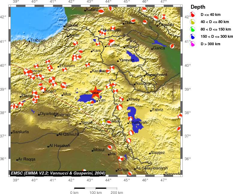 Regional moment Tensor