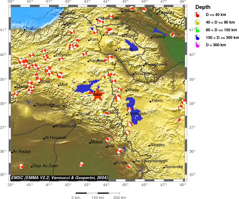 Regional moment Tensor