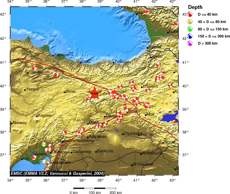 Regional moment Tensor