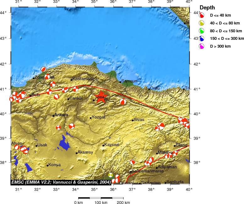 Regional moment Tensor