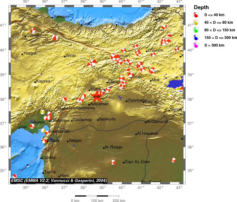 Regional moment Tensor