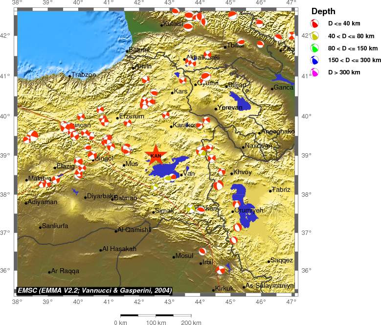 Regional moment Tensor