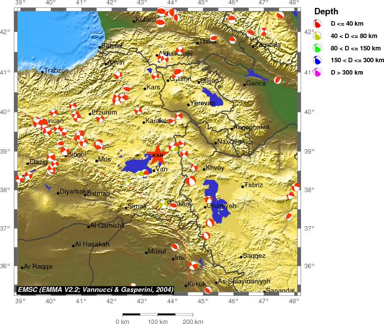 Regional moment Tensor